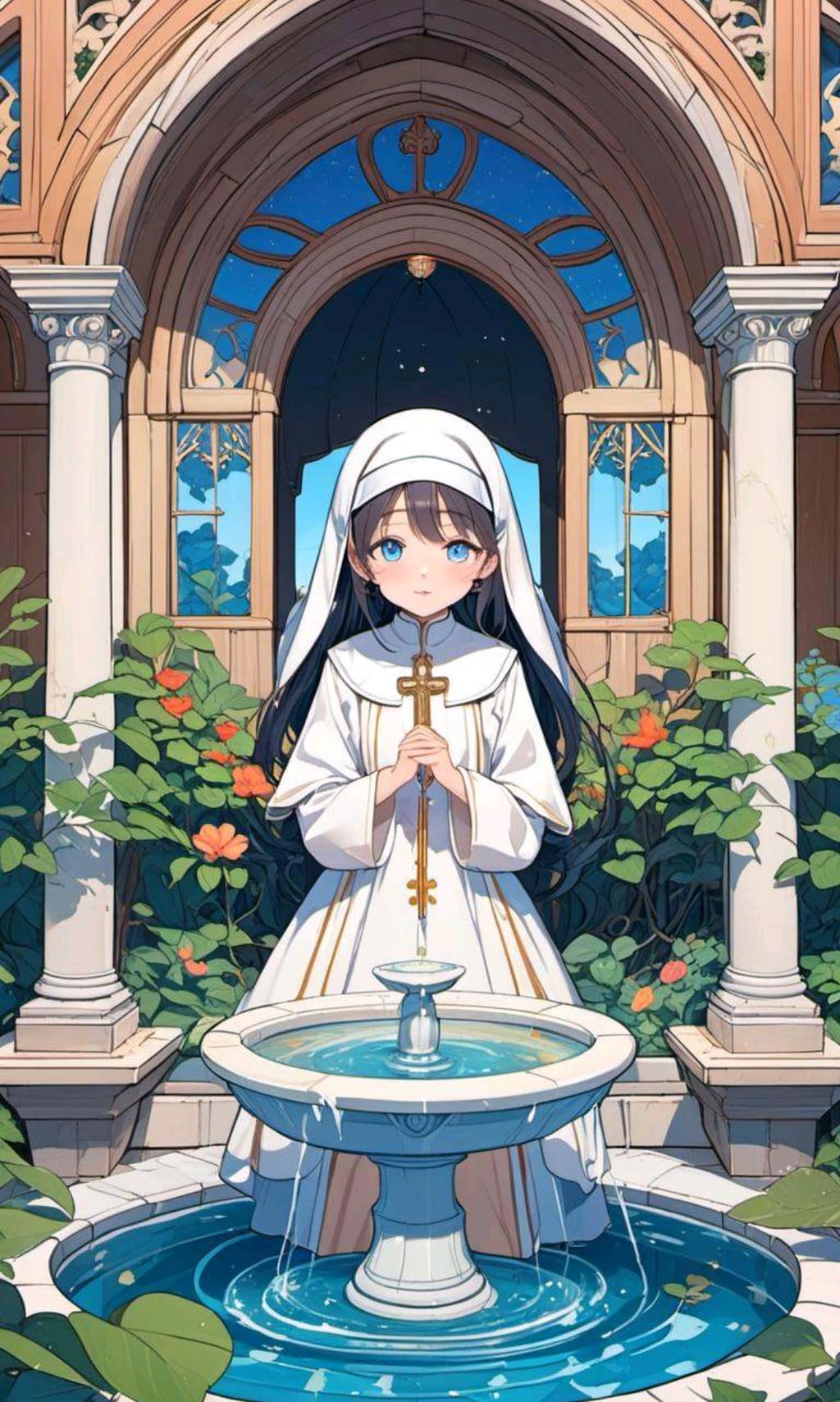 シスターの小さな女の子