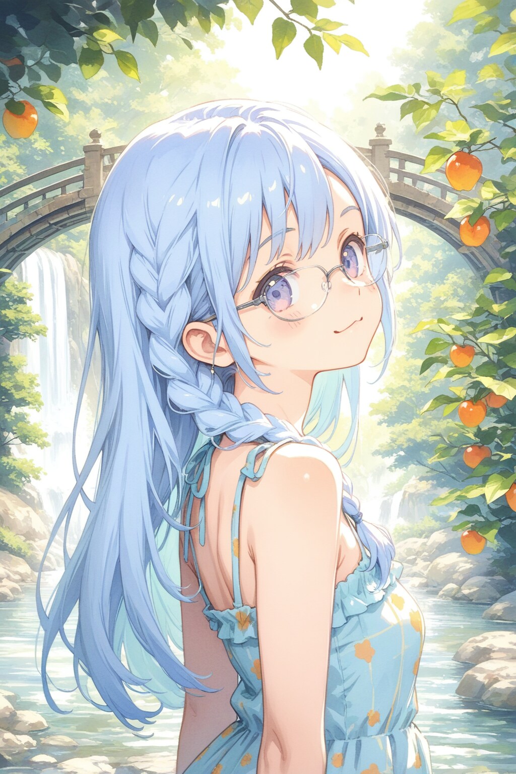 青髪ちゃん | の人気AIイラスト・グラビア