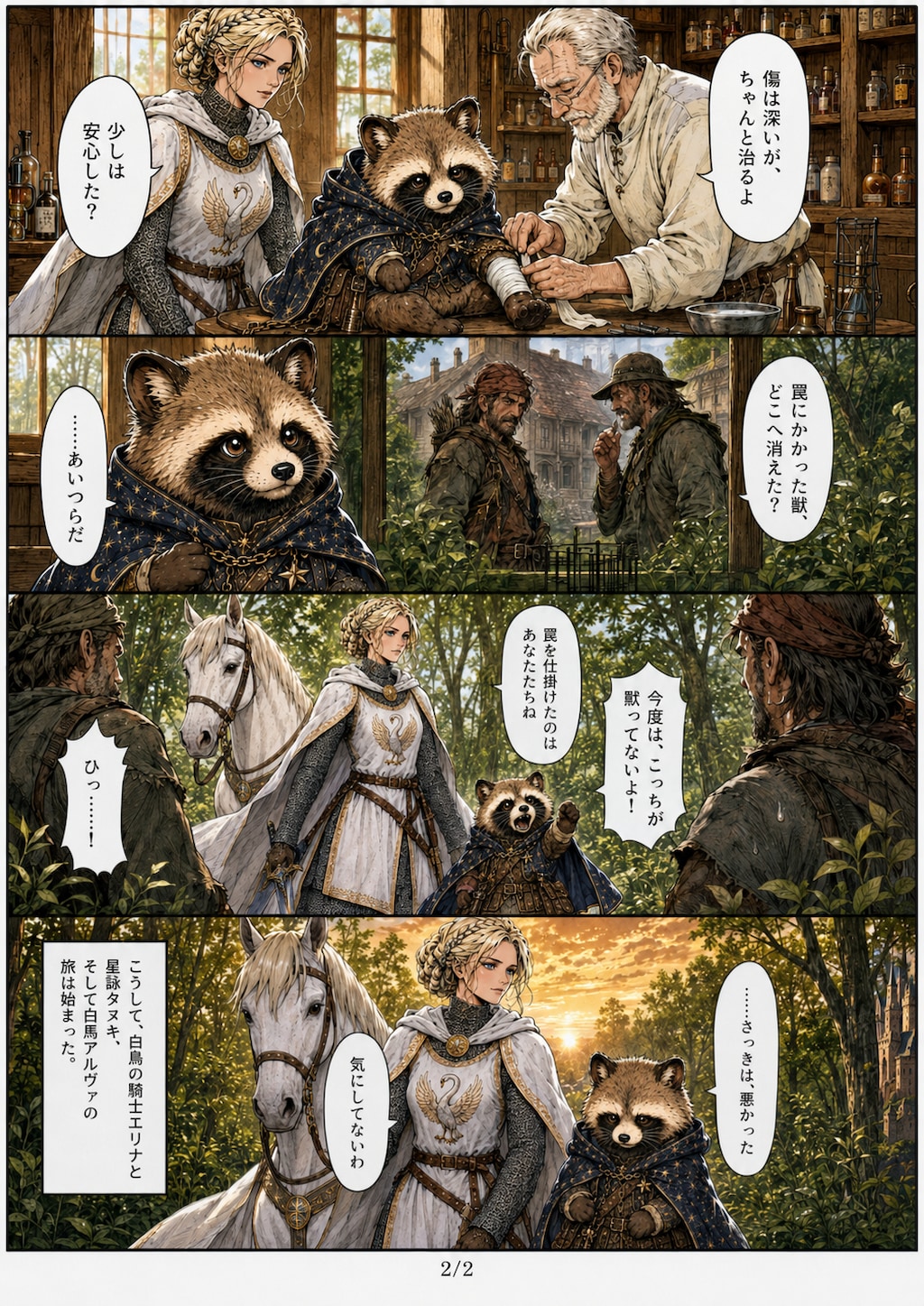 白鳥の騎士とタヌキ