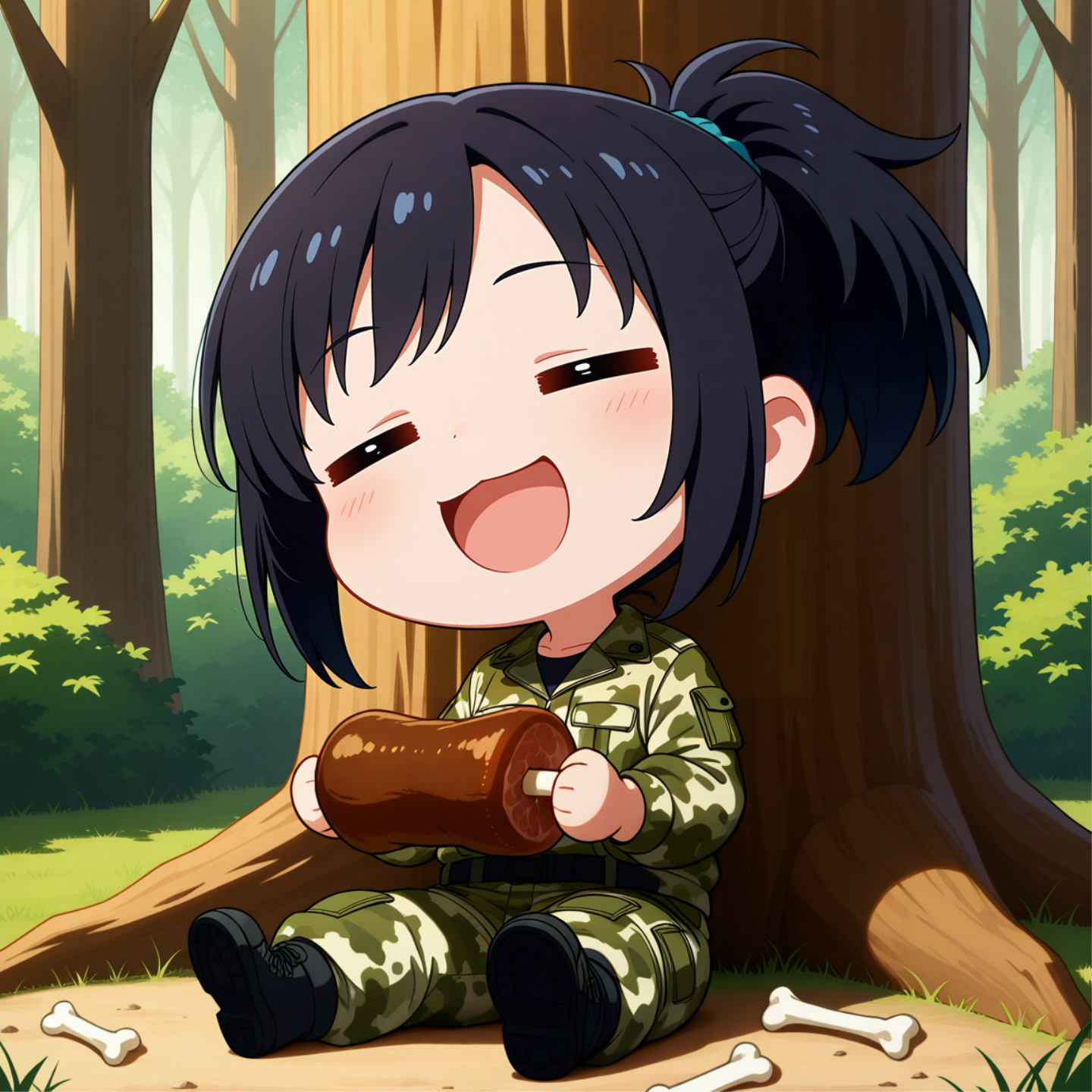 補給部隊が着たからお食べ | の人気AIイラスト・グラビア