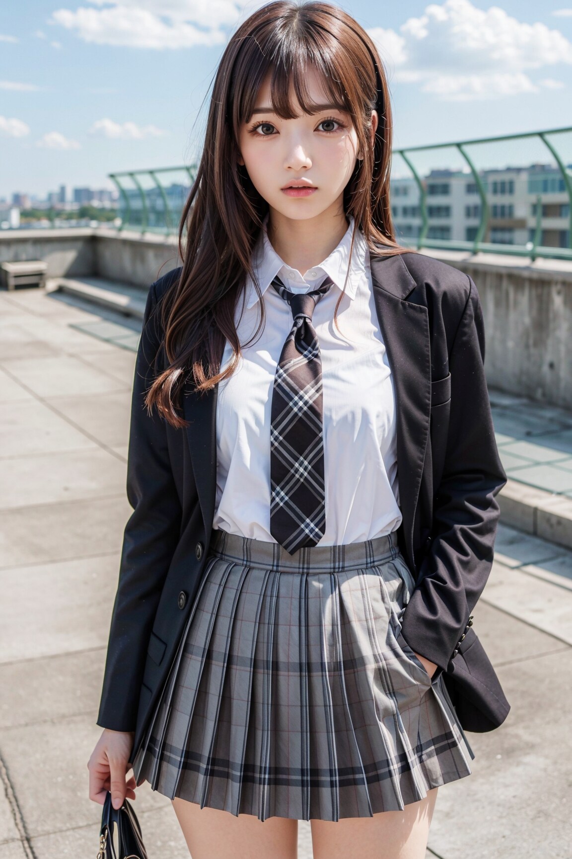 school rooftop,