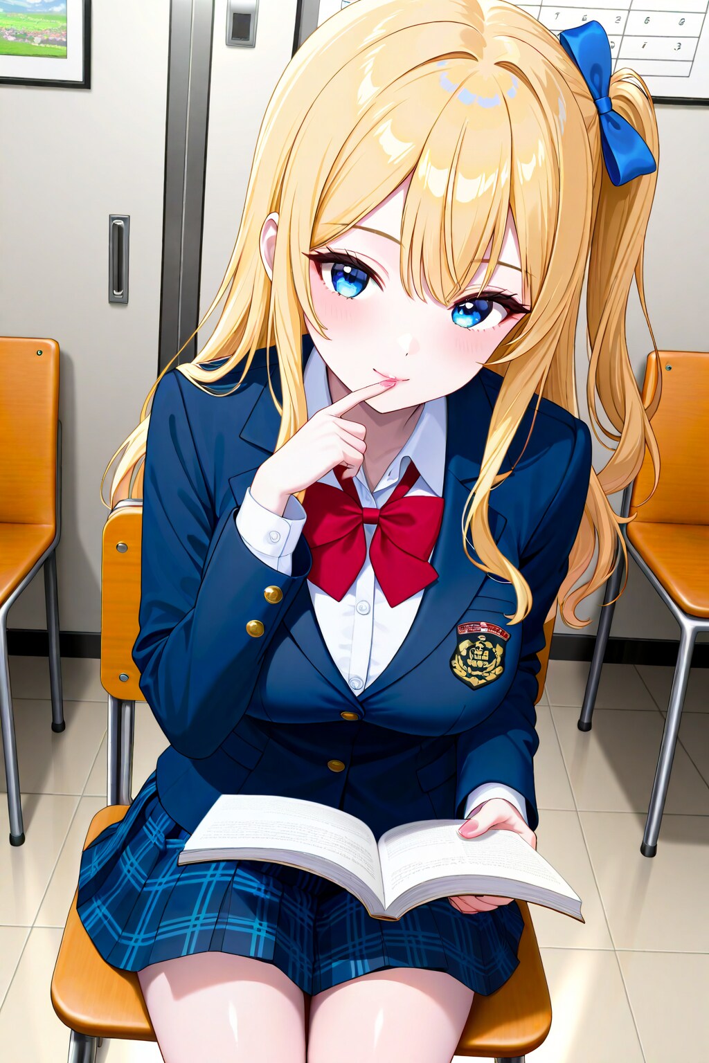 企画書を読むナミちゃん