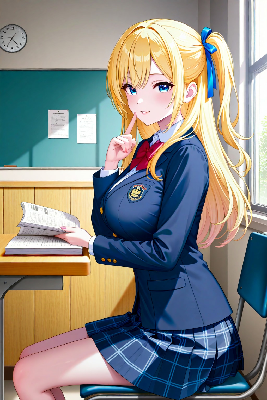 企画書を読むナミちゃん