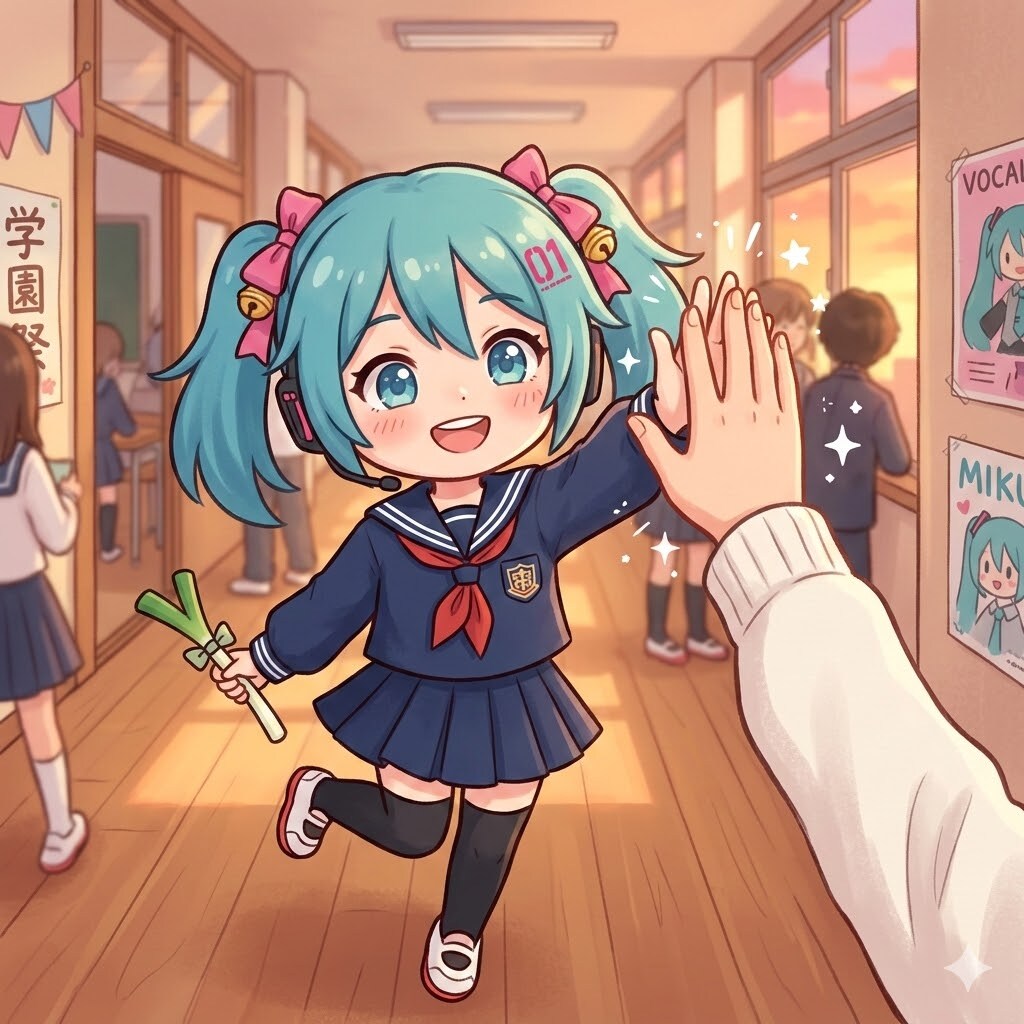 ハイタッチしたガーリー | の人気AIイラスト・グラビア