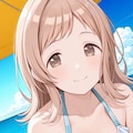 Pix LoRAでビキニ姿の真乃ちゃん👙🏖️❤️ 4枚目