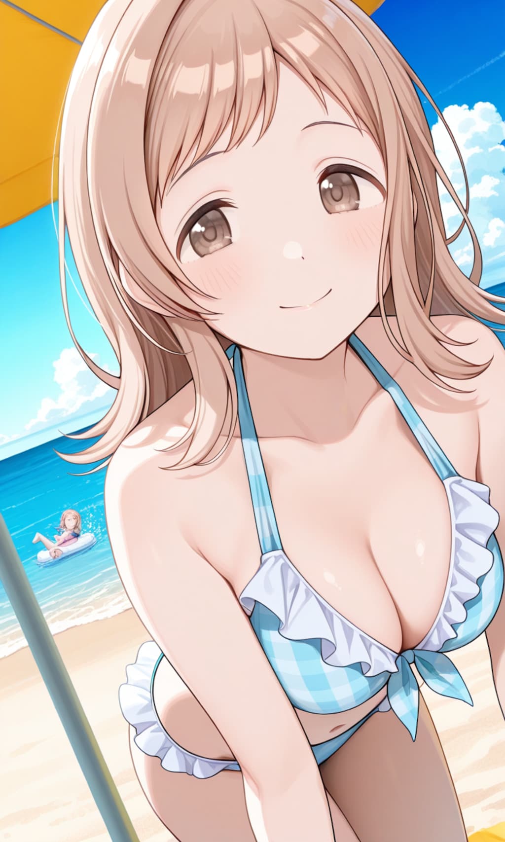 Pix LoRAでビキニ姿の真乃ちゃん👙🏖️❤️