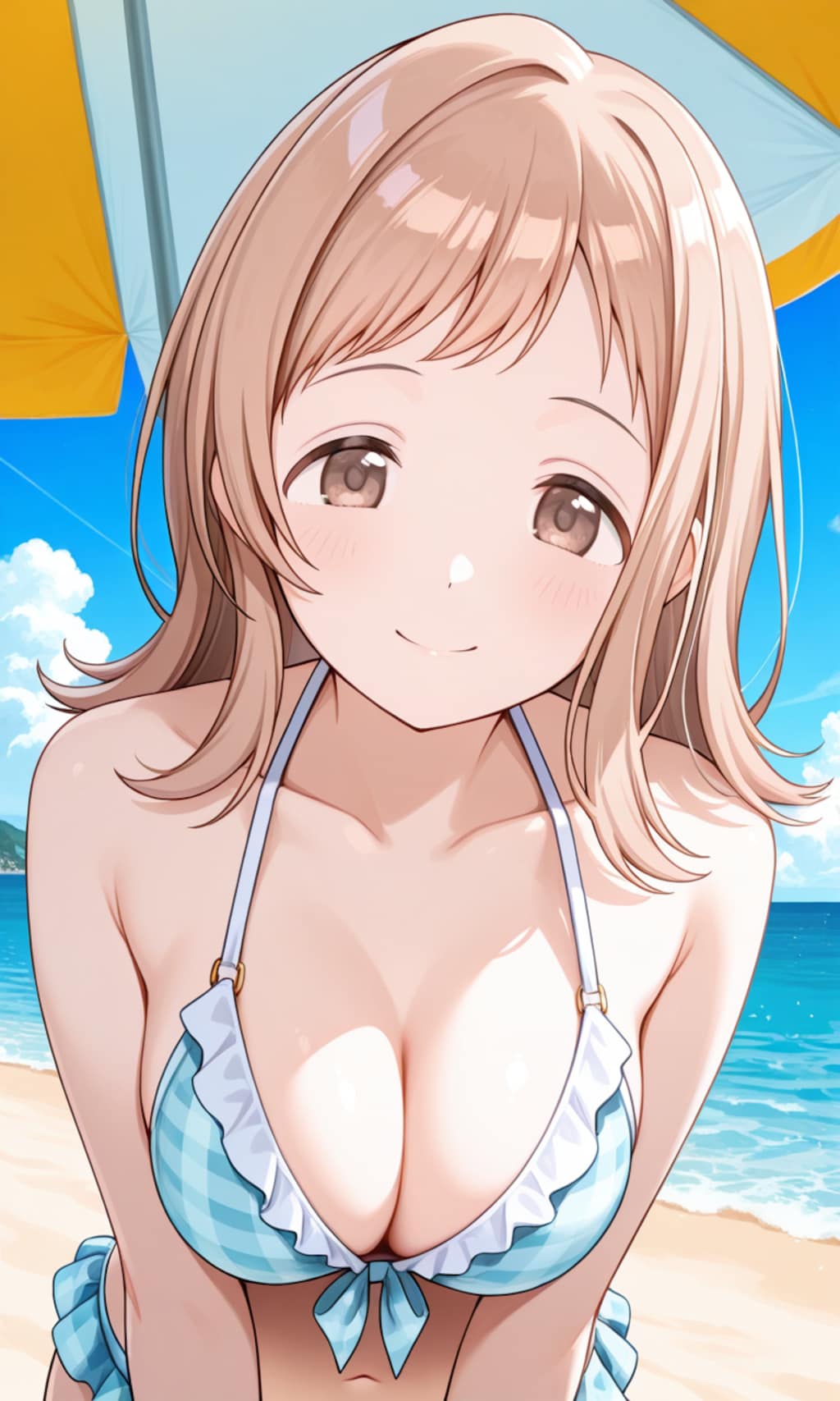 Pix LoRAでビキニ姿の真乃ちゃん👙🏖️❤️
