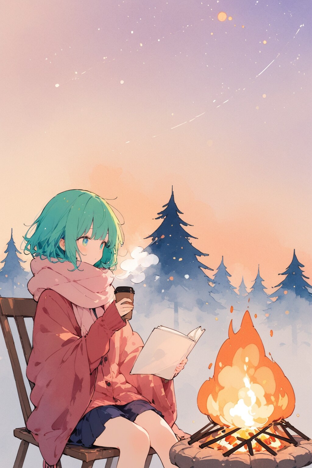 焚き火 | の人気AIイラスト・グラビア