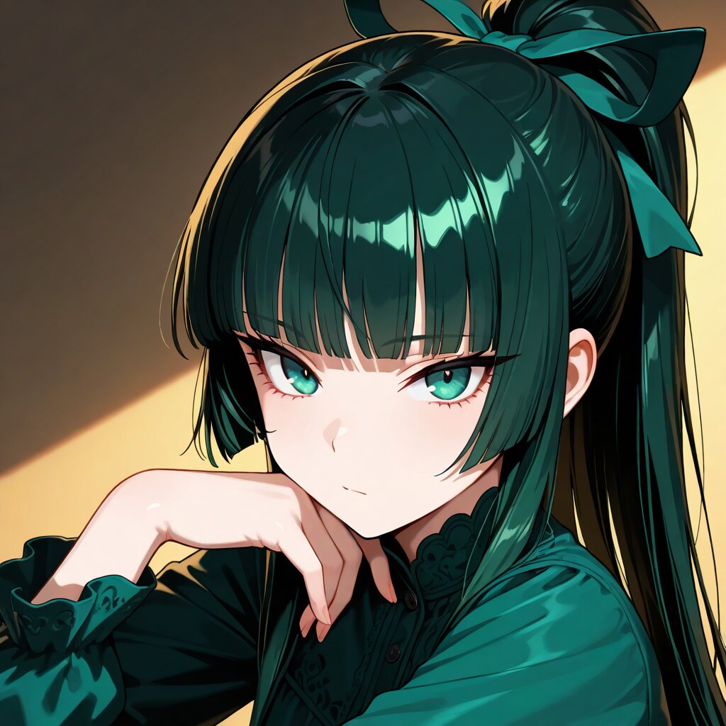 姫カットポニーテールさん