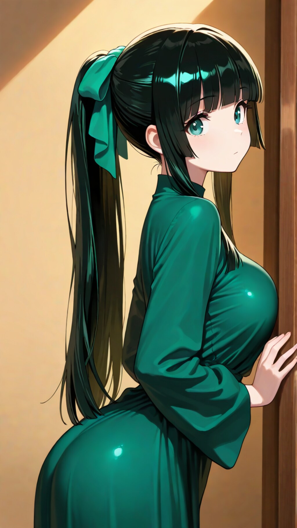 姫カットポニーテールさん