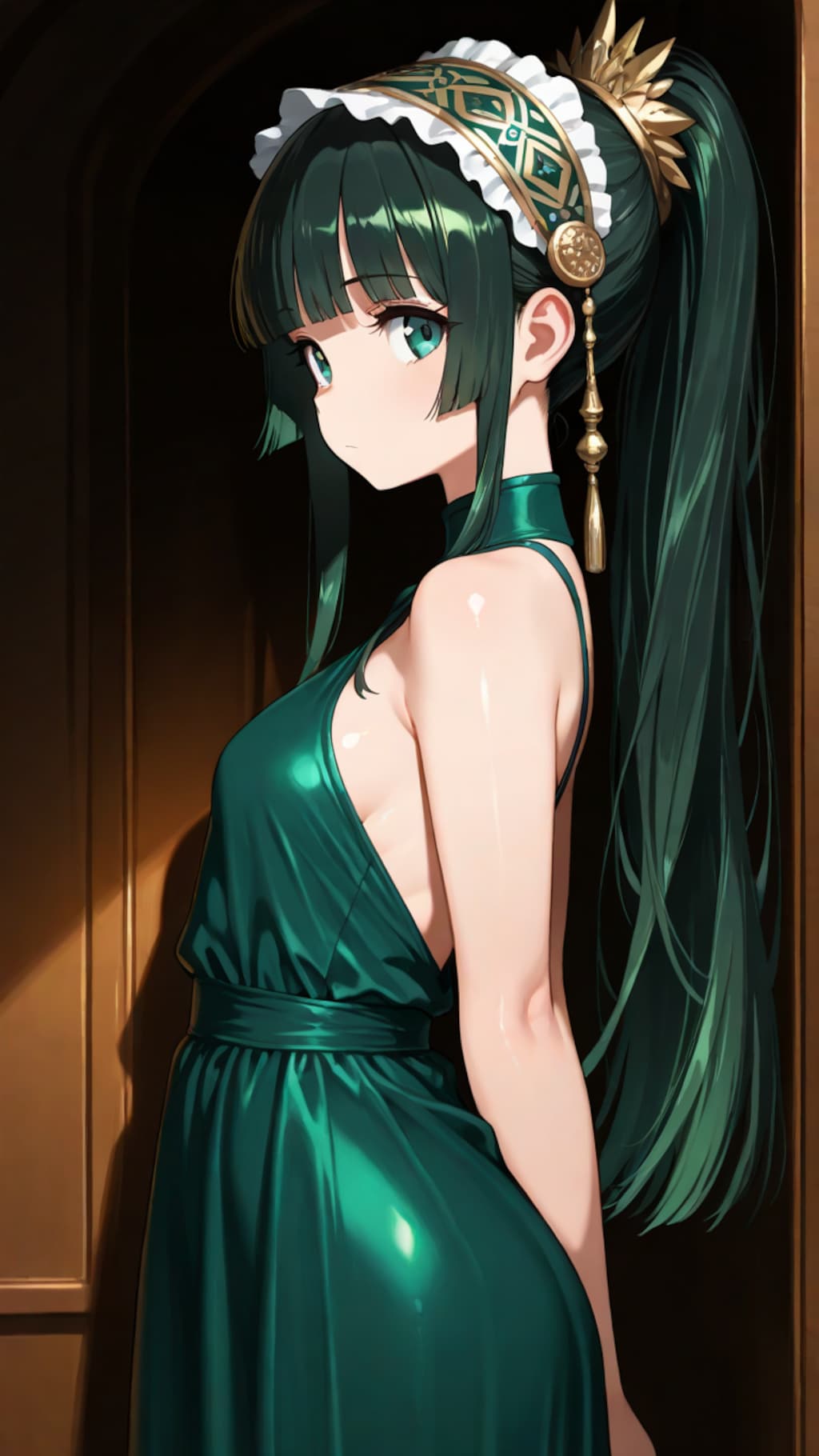 姫カットポニーテールさん