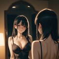 鏡越しの誘惑(黒) 10枚目