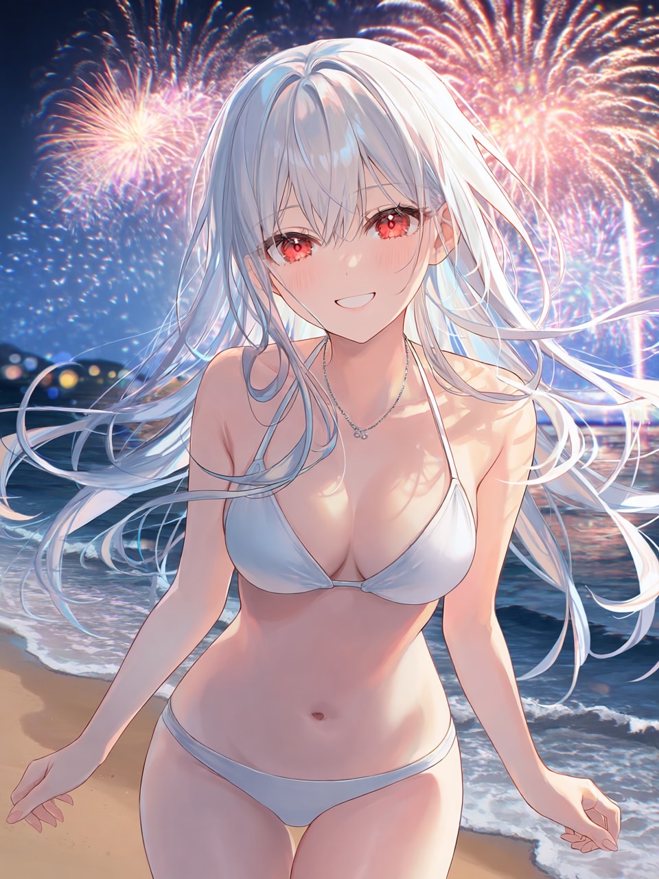 海辺の花火大会