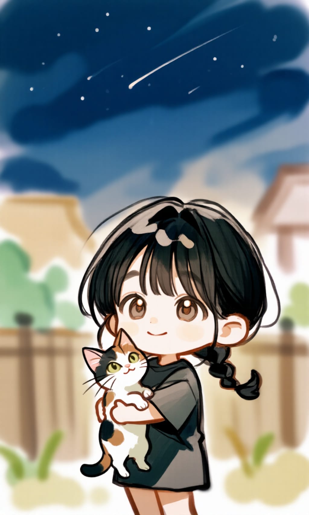 早起きしたら、流れ星が見られた