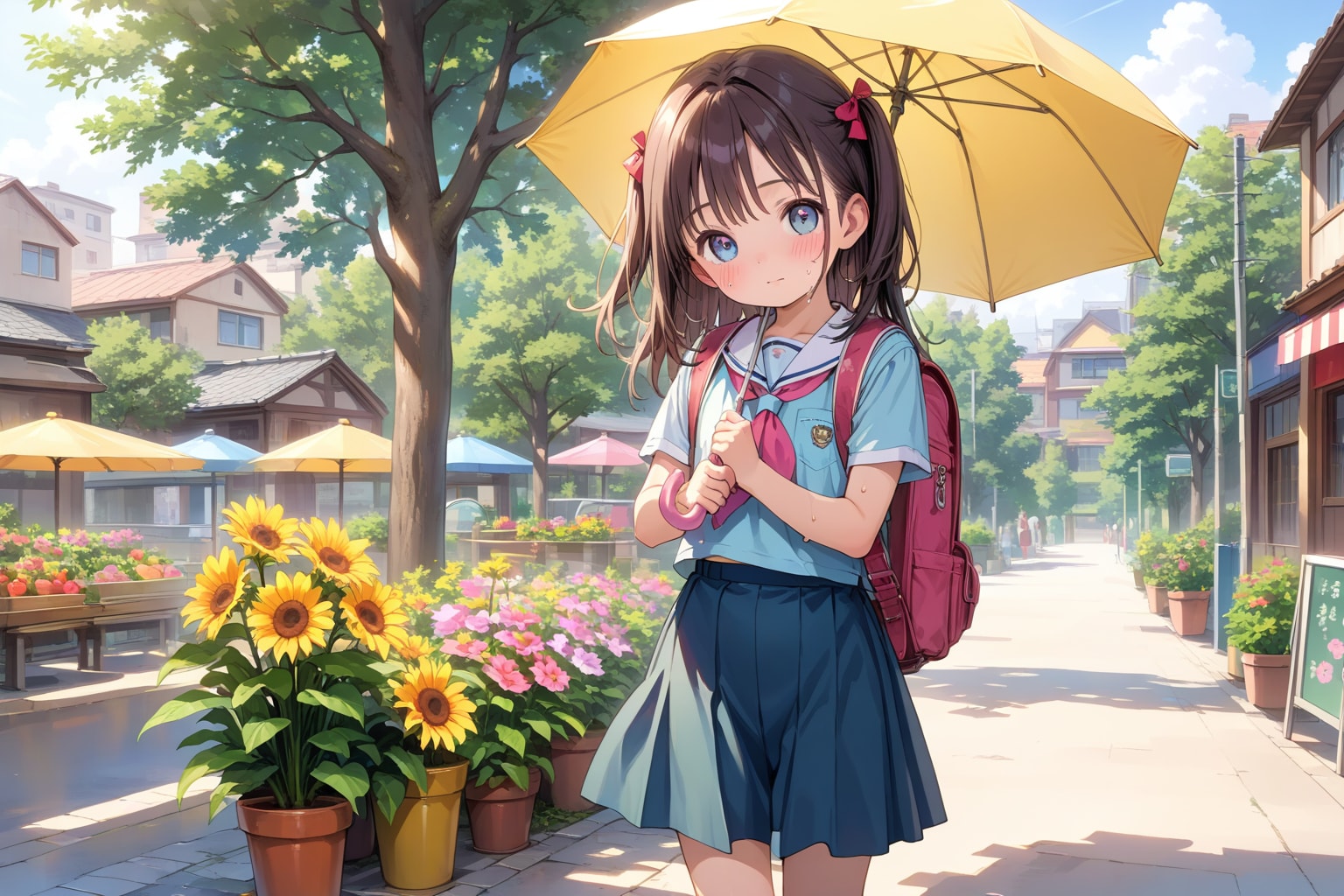 今日も暑いよ、お兄さん平気？ | の人気AIイラスト・グラビア
