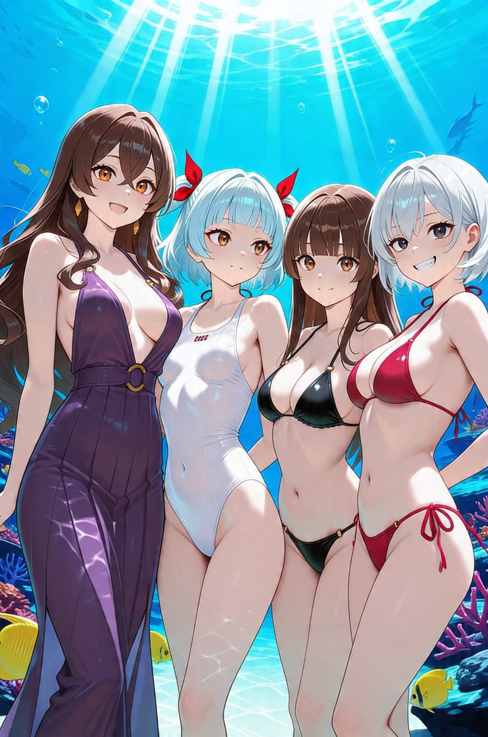 水中詰め合わせ よその子ちゃんＸ(クロス) メグナナ親子とウズリポちゃんと彩翔ちゃん編