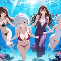 水中詰め合わせ よその子ちゃんＸ(クロス) メグナナ親子とウズリポちゃんと彩翔ちゃん編 2枚目