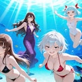 水中詰め合わせ よその子ちゃんＸ(クロス) メグナナ親子とウズリポちゃんと彩翔ちゃん編 4枚目