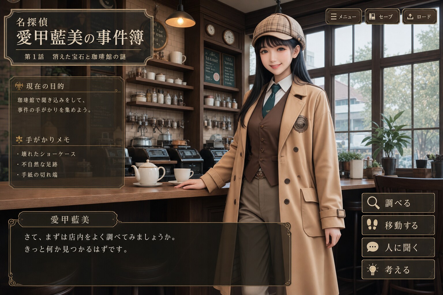 架空ゲーム「名探偵愛甲藍美の事件簿」
