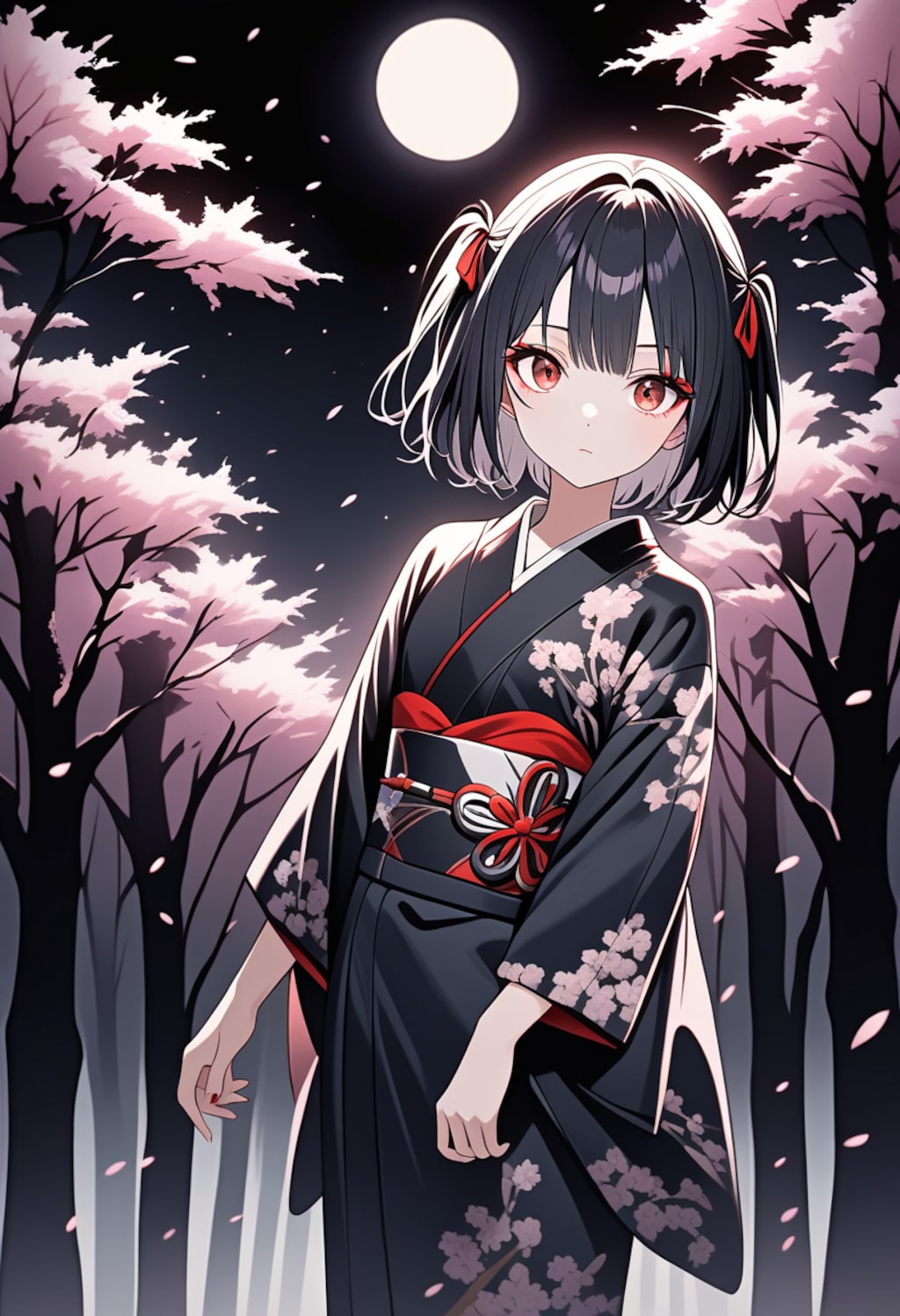 夜桜と新キャラ