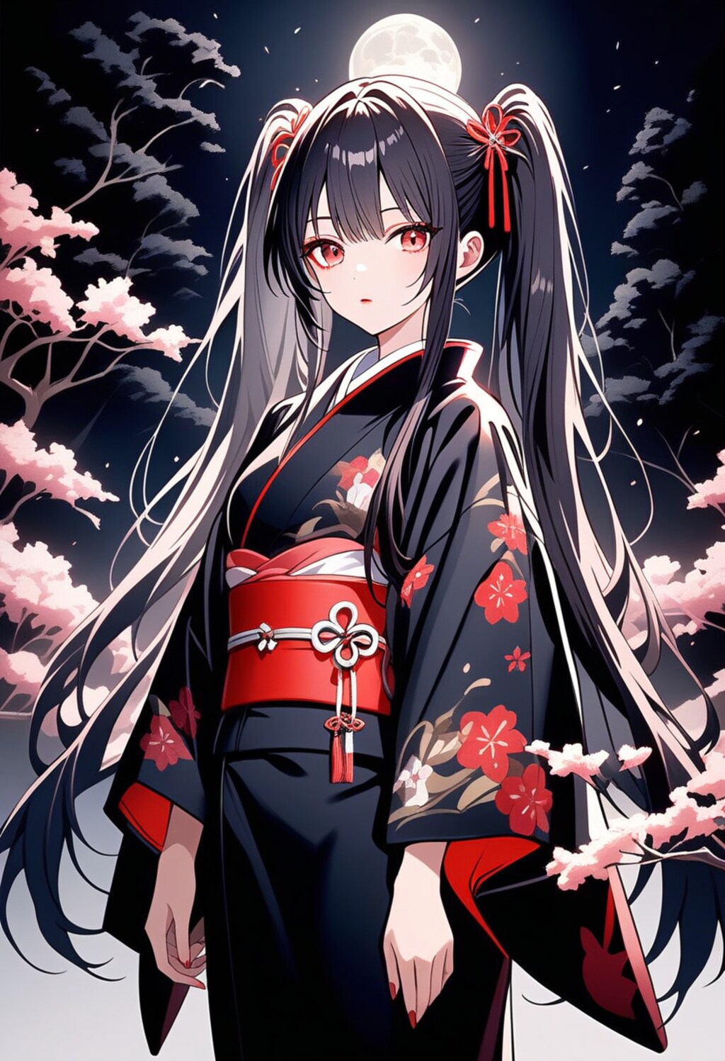 夜桜と新キャラ