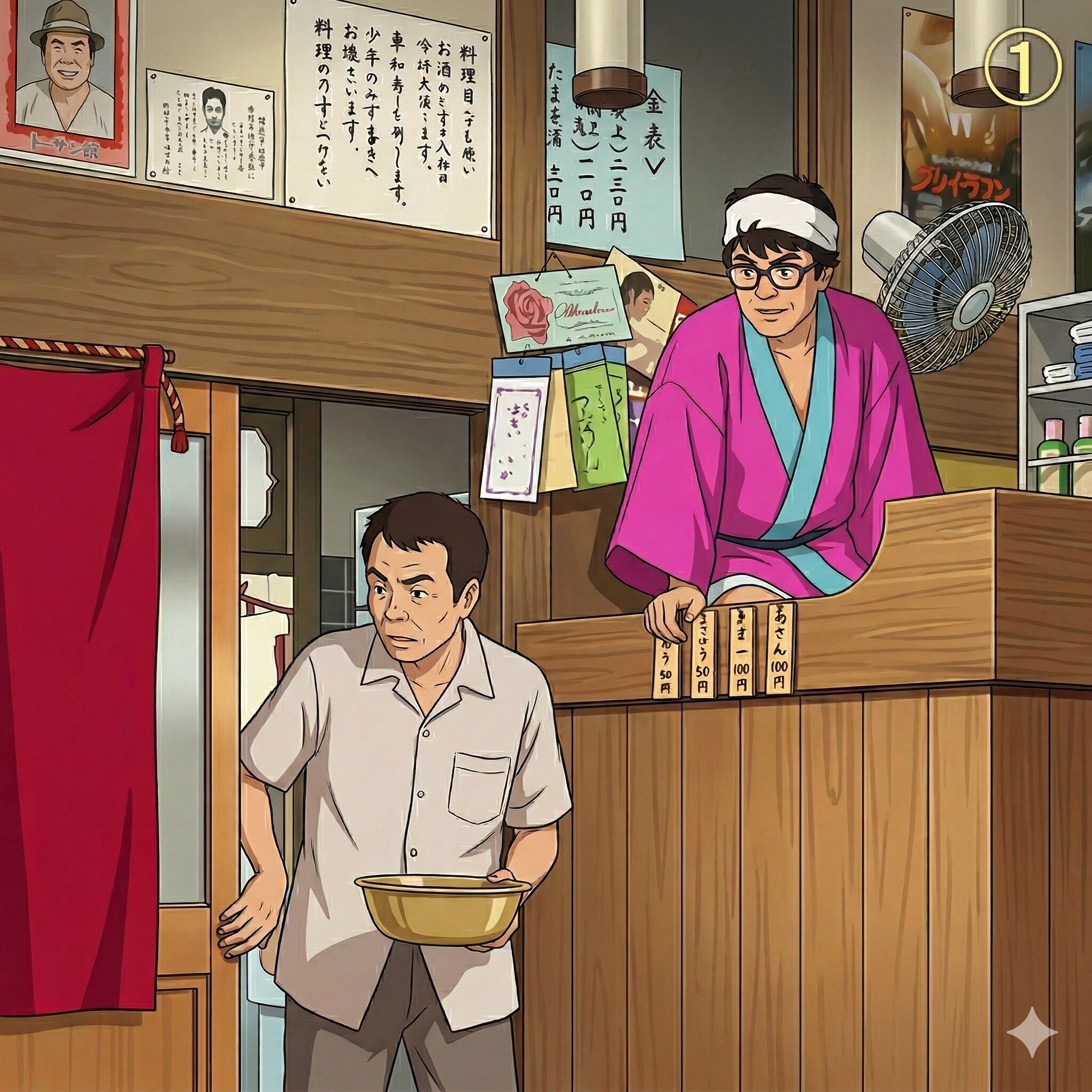 もしも威勢の良い銭湯があったら 1