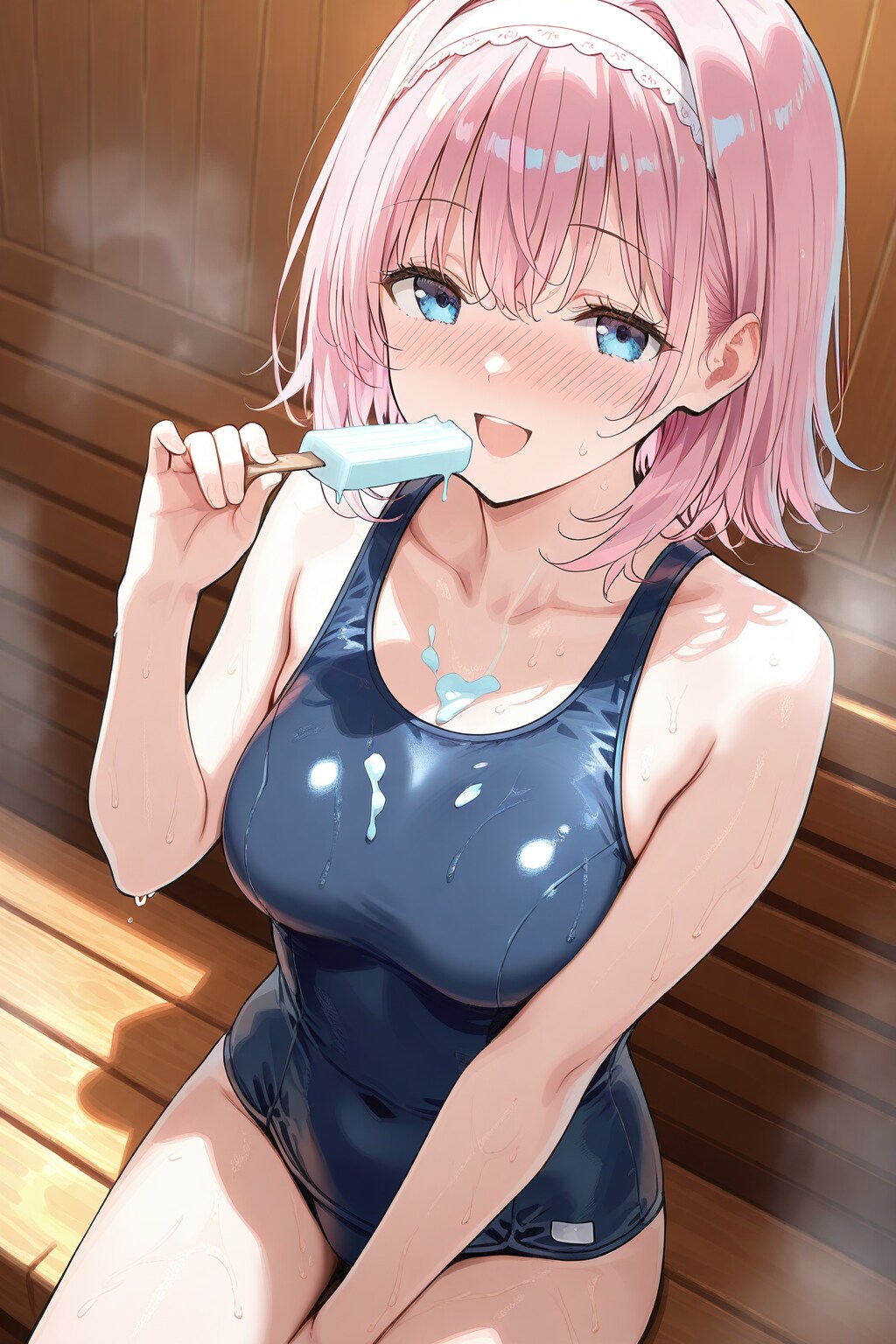 サウナでアイス