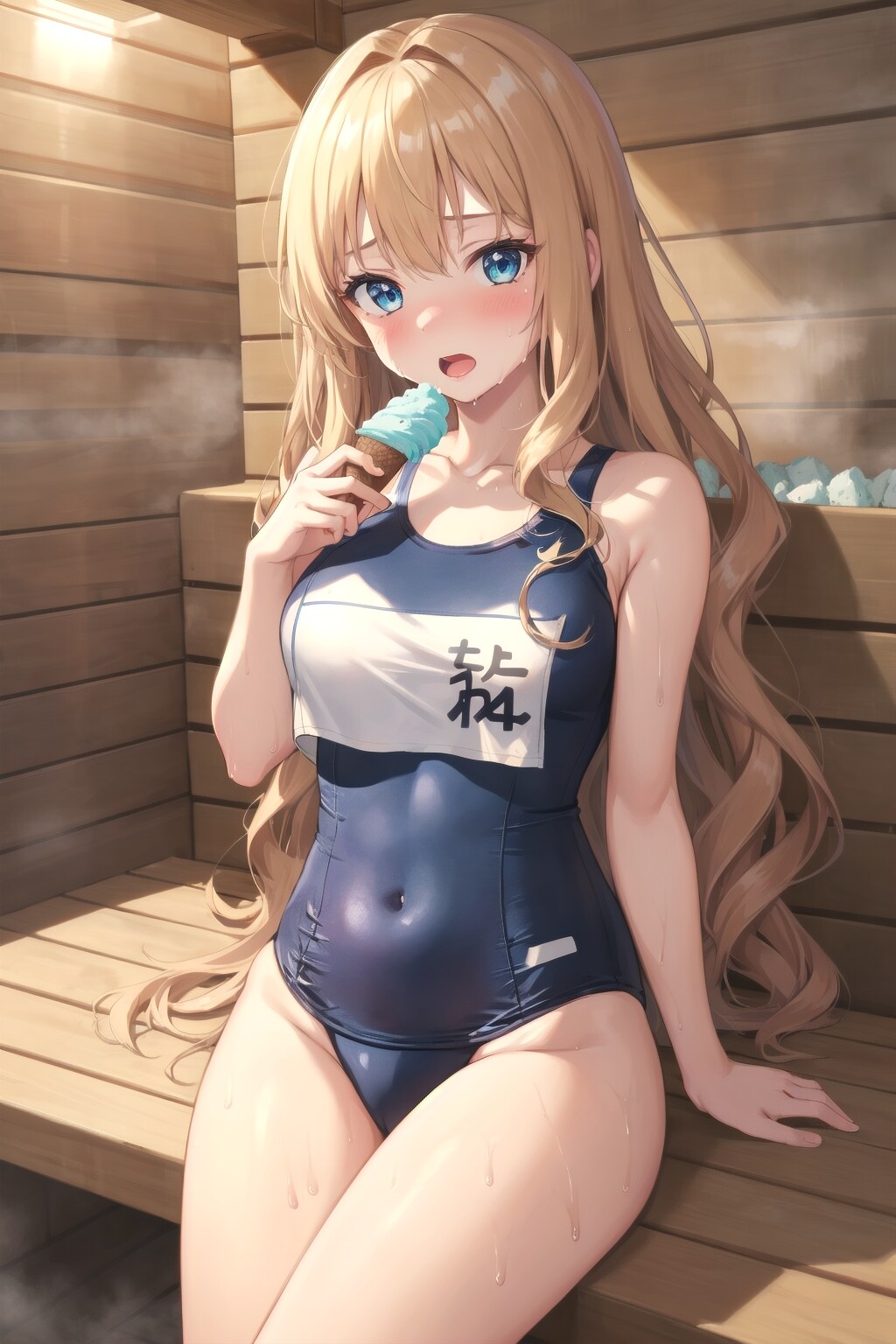 サウナでアイス