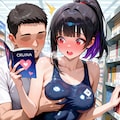 立ち読みしながらオ○ニーしたら痴漢がきたツバイ 2枚目