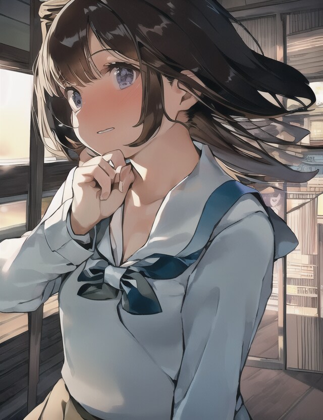 照れる少女