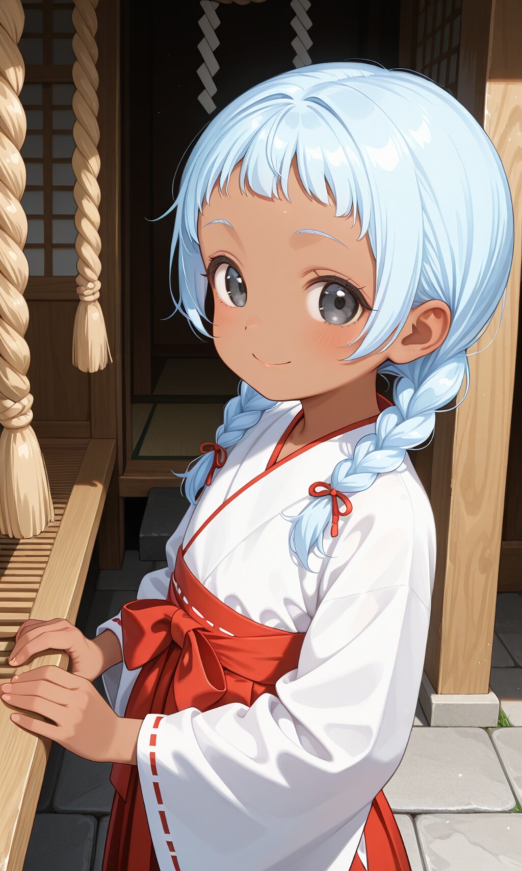 【うちの町】阿黒神社5人の巫女