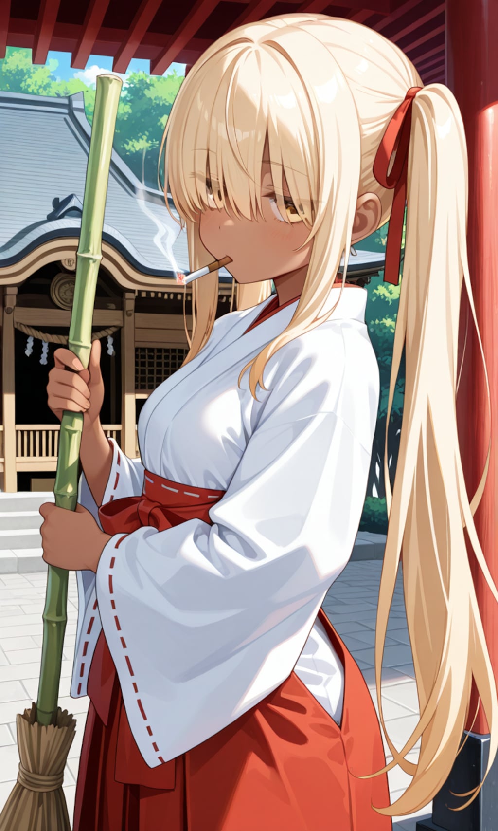 【うちの町】阿黒神社5人の巫女