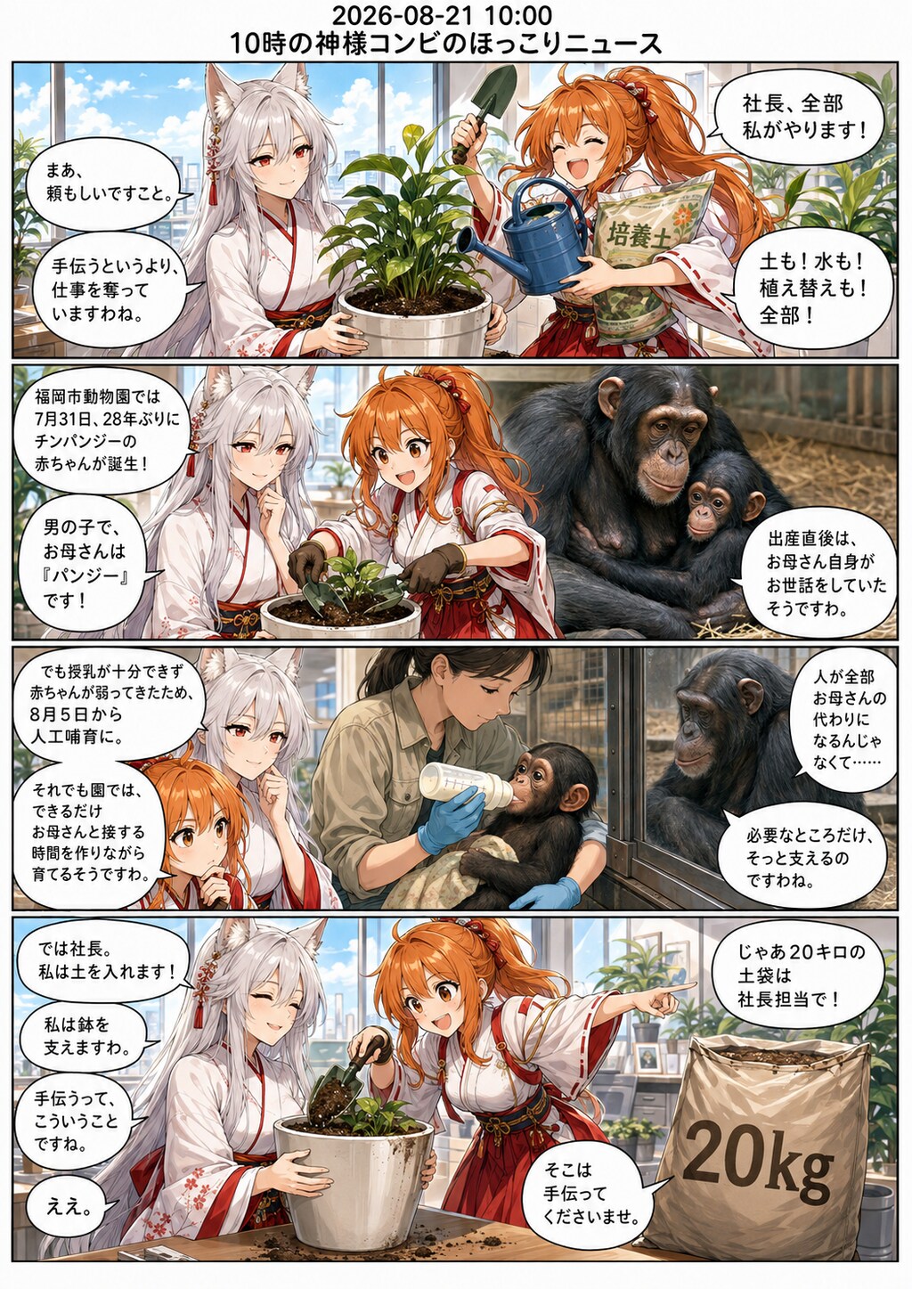 毎日漫画　10時　ほっこりニュース