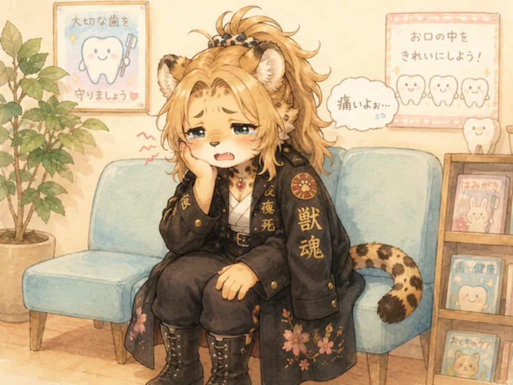 【再掲】けもの暴走族のリーダーむしばになる