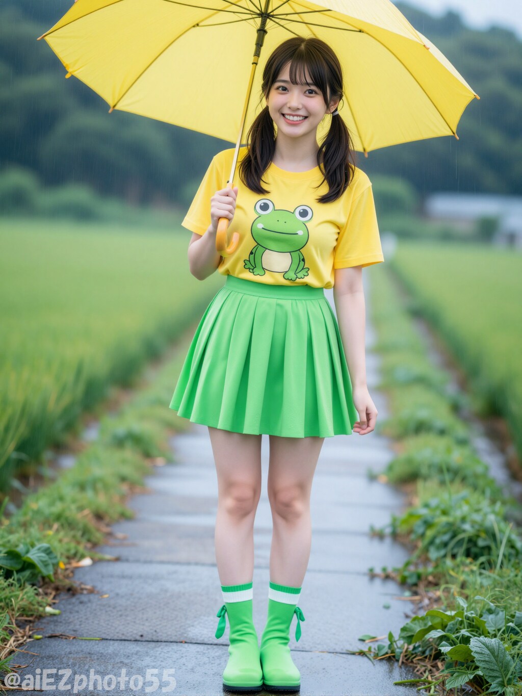 田んぼ道での出会い１