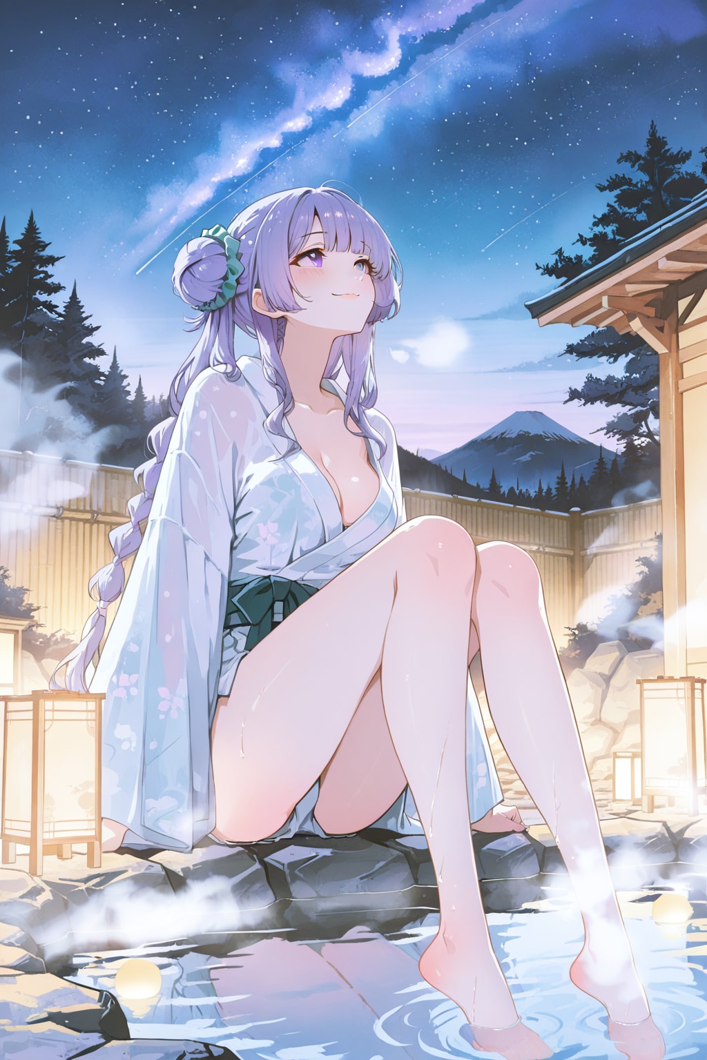 気持ちいいですね❤️あ❤️見て下さいご主人様❤️流れ星🌠(的なやつ❗️)です❤️