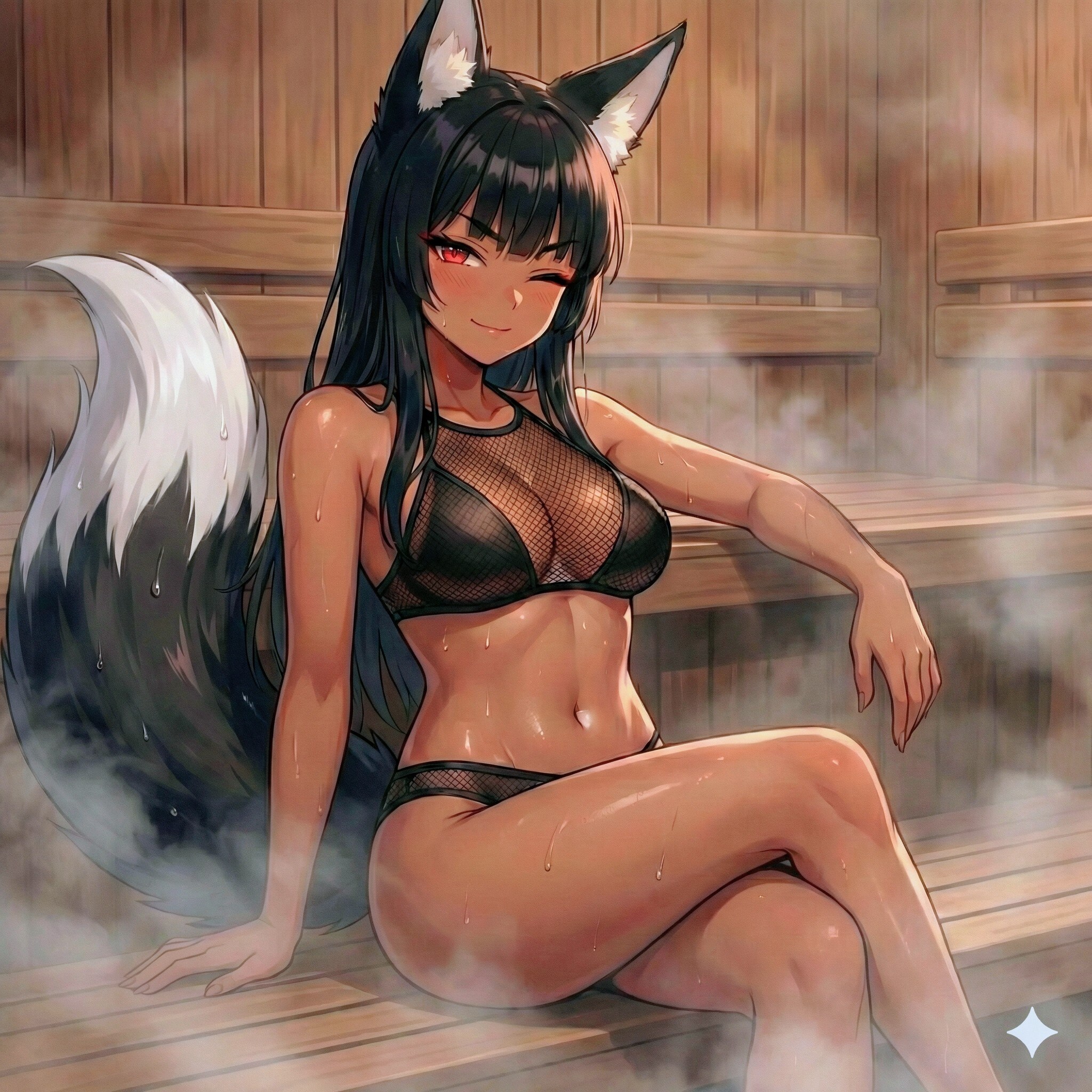 サウナへ来た朱華さん