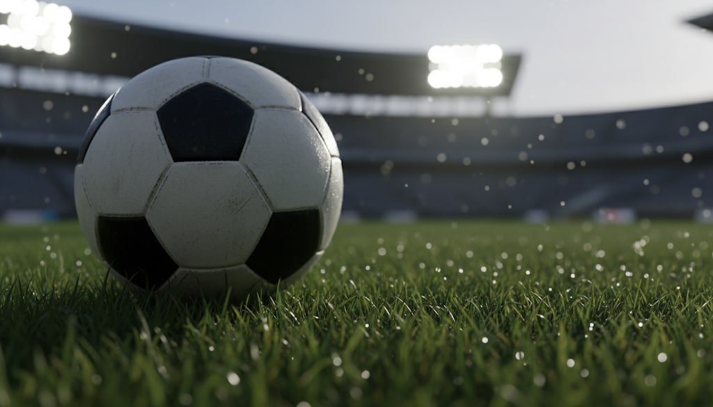 サッカーボール in スタジアム