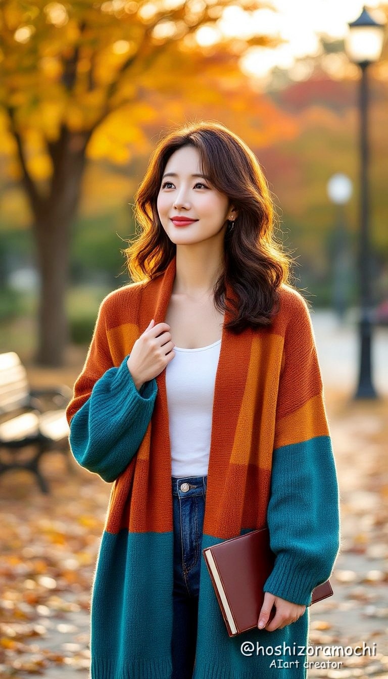 オータム・コンフォート・イン・サンセットハーモニー - Autumn Comfort In Sunset Harmony | の人気AIイラスト・グラビア