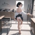休日出勤中の彼女(誘惑しないで〜) 4枚目