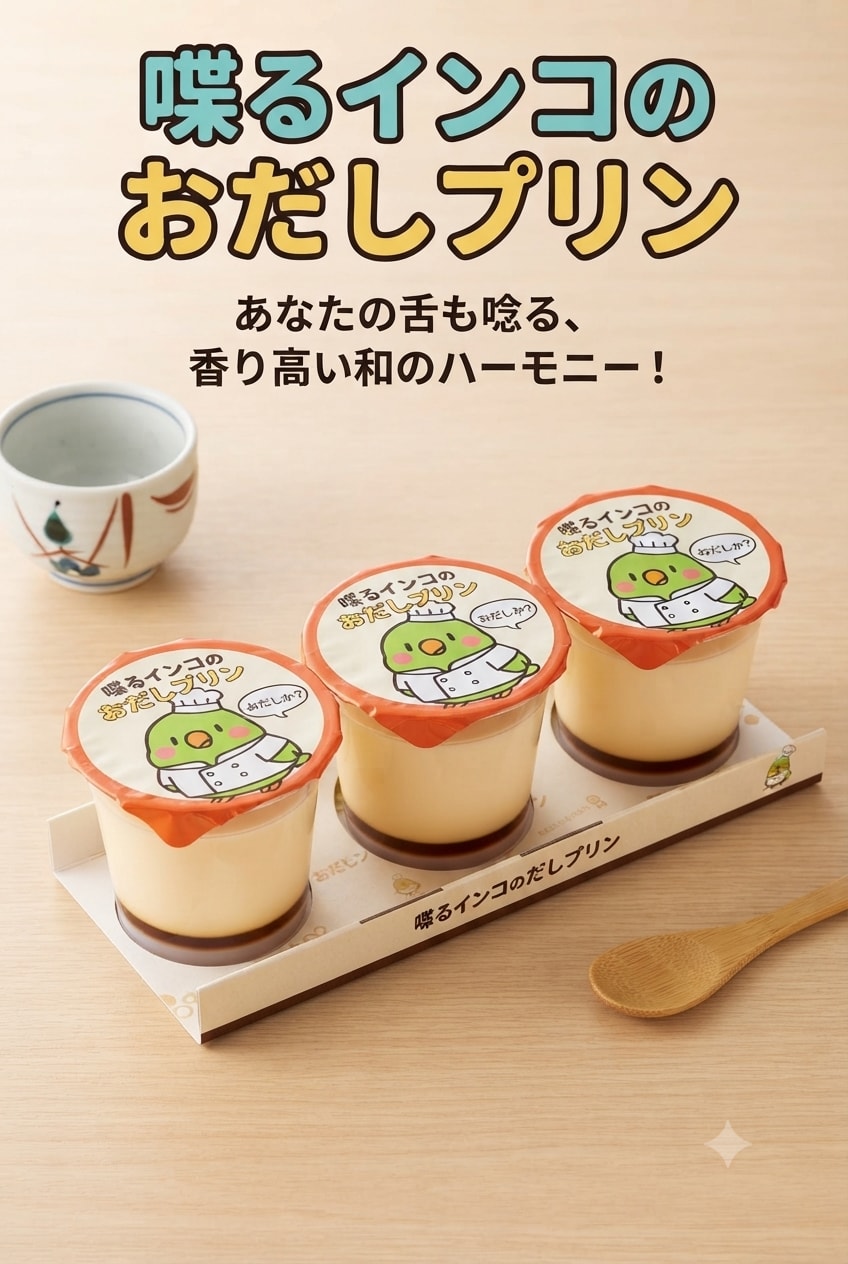 喋るインコのおだしプリン | の人気AIイラスト・グラビア
