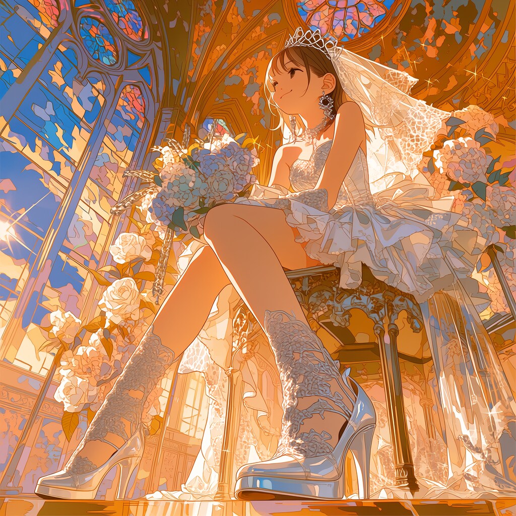 夕暮れの花嫁