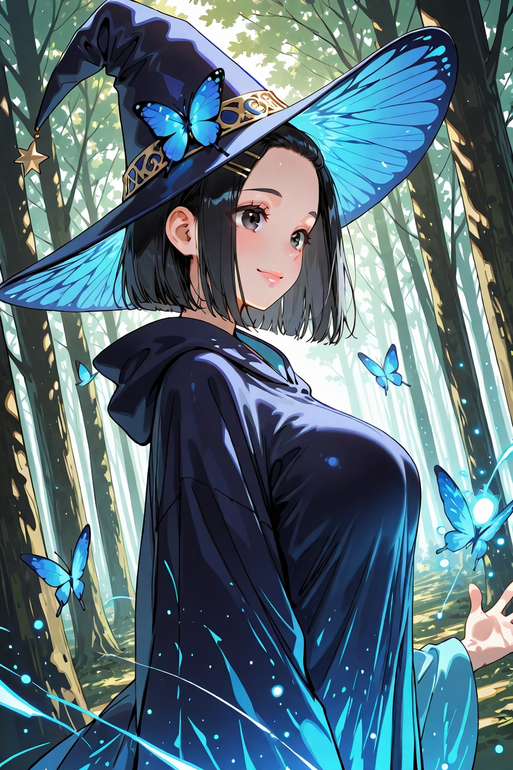 魔女と青い蝶