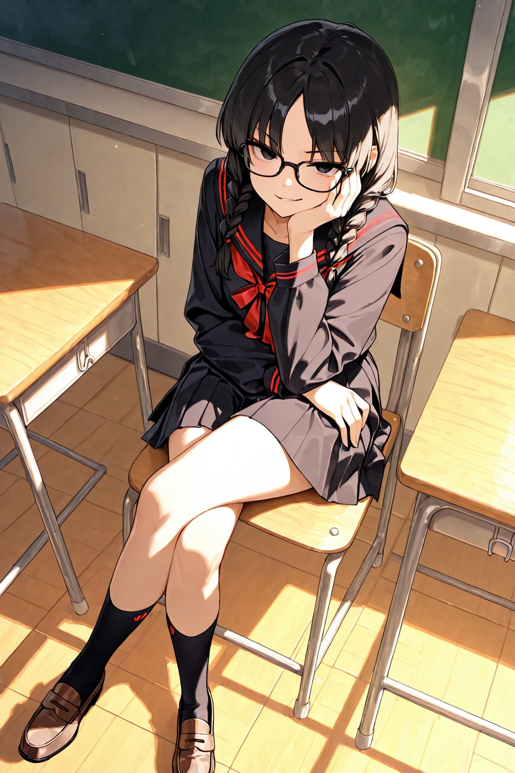 岸田舞香　眼鏡あり差分 | の人気AIイラスト・グラビア