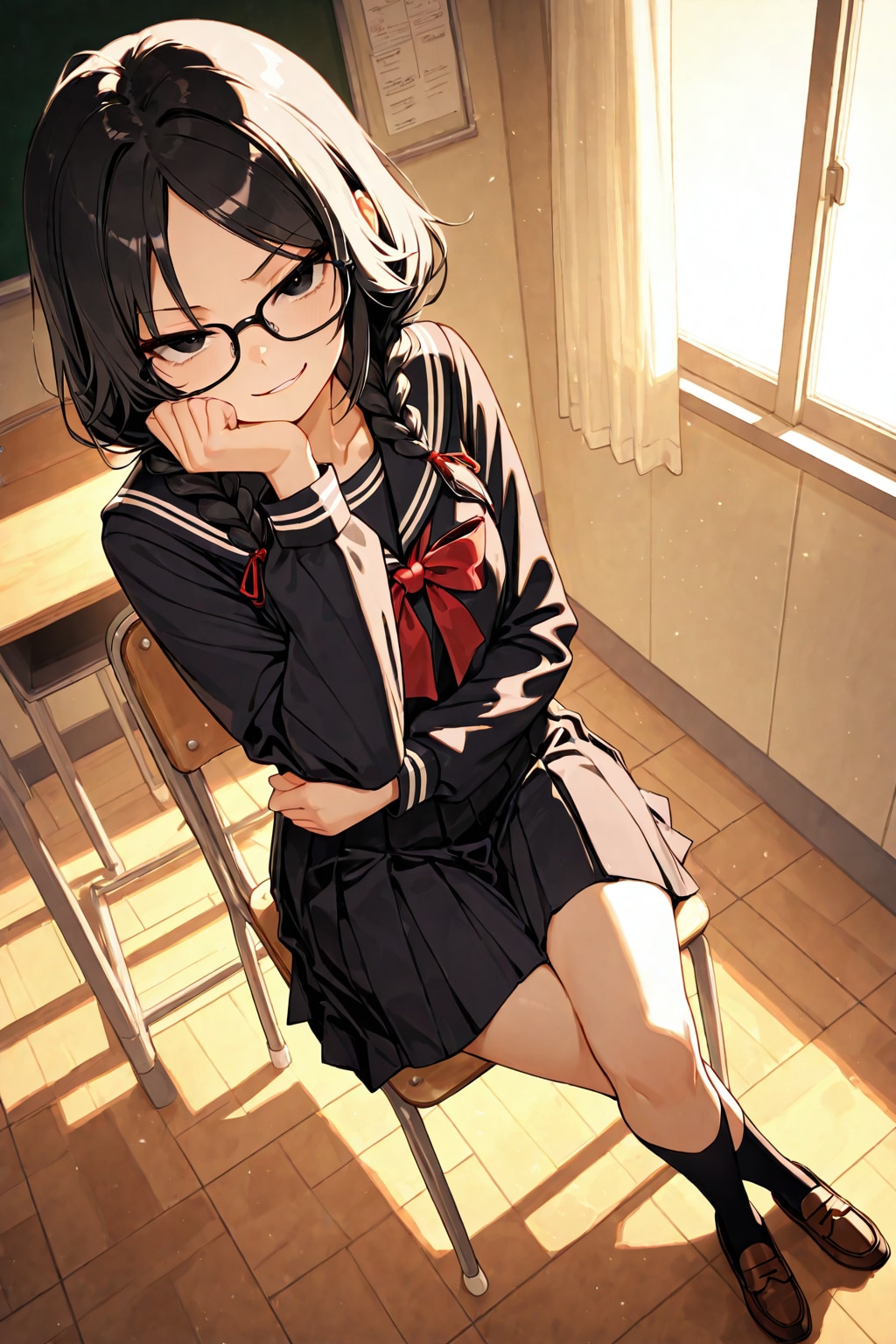 岸田舞香　眼鏡あり差分