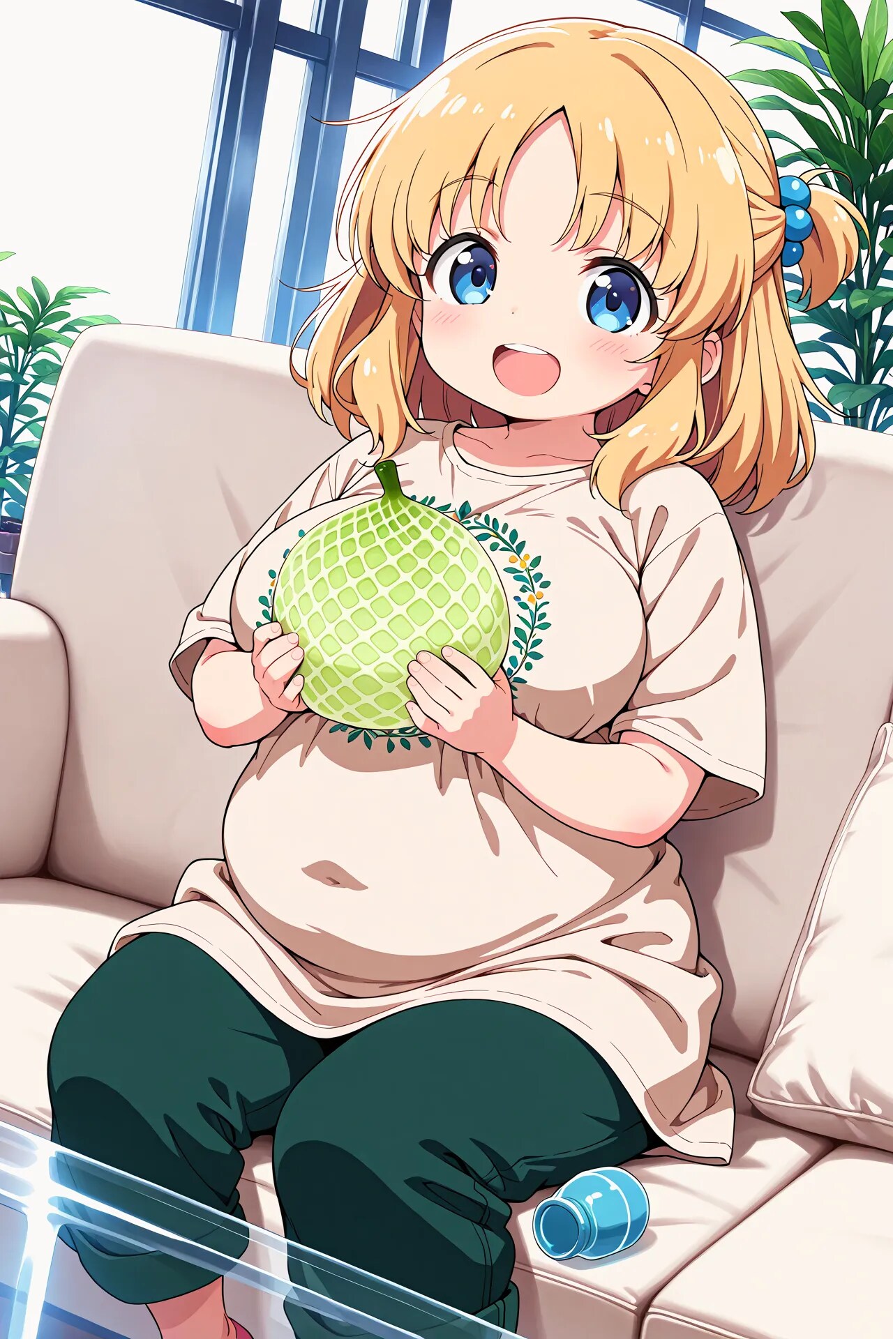 まりあちゃんとメロン？