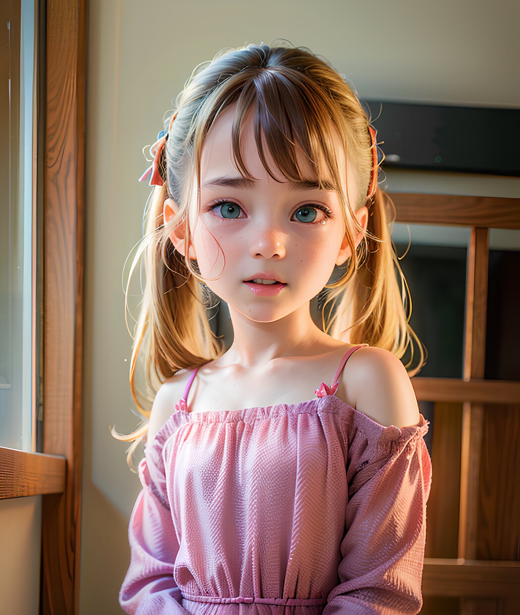怖い夢見て、寝汗かいちゃった美少女