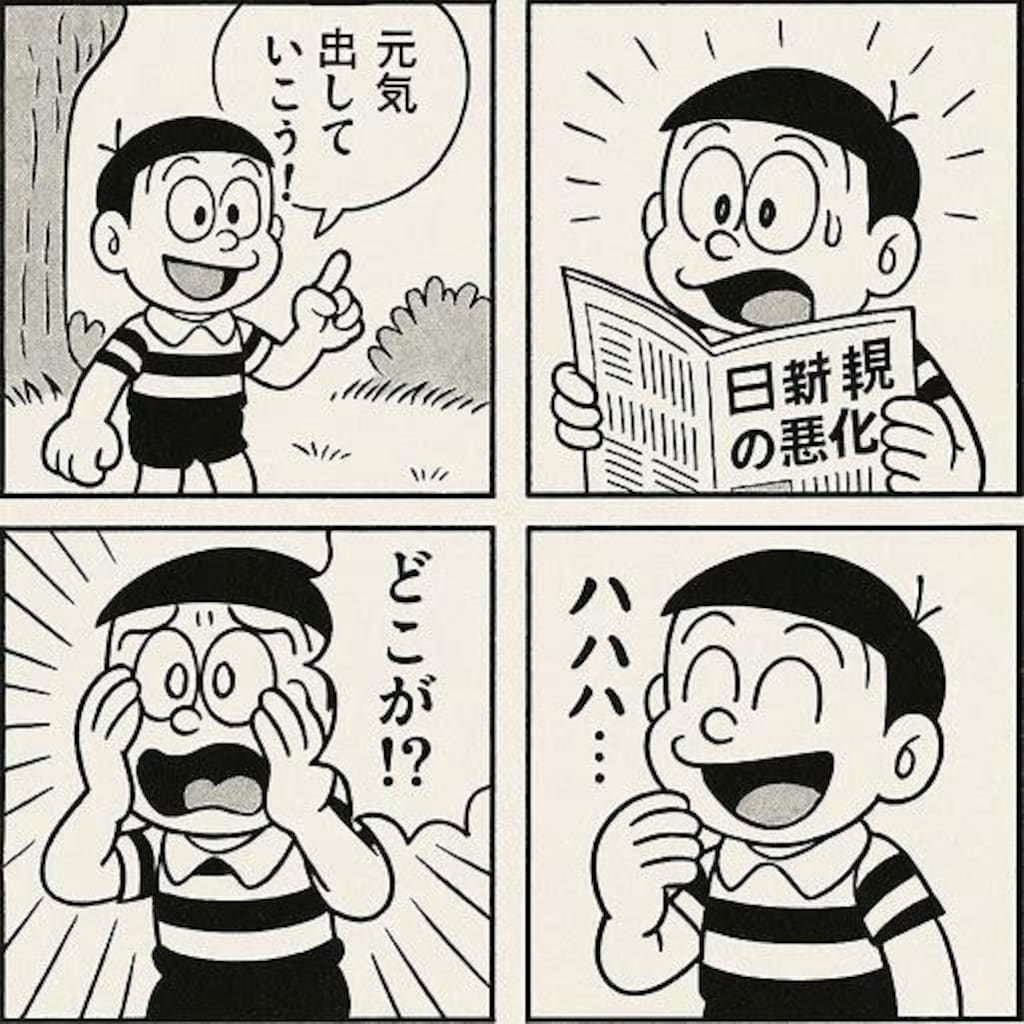4コマ漫画『 世の中の不条理 』