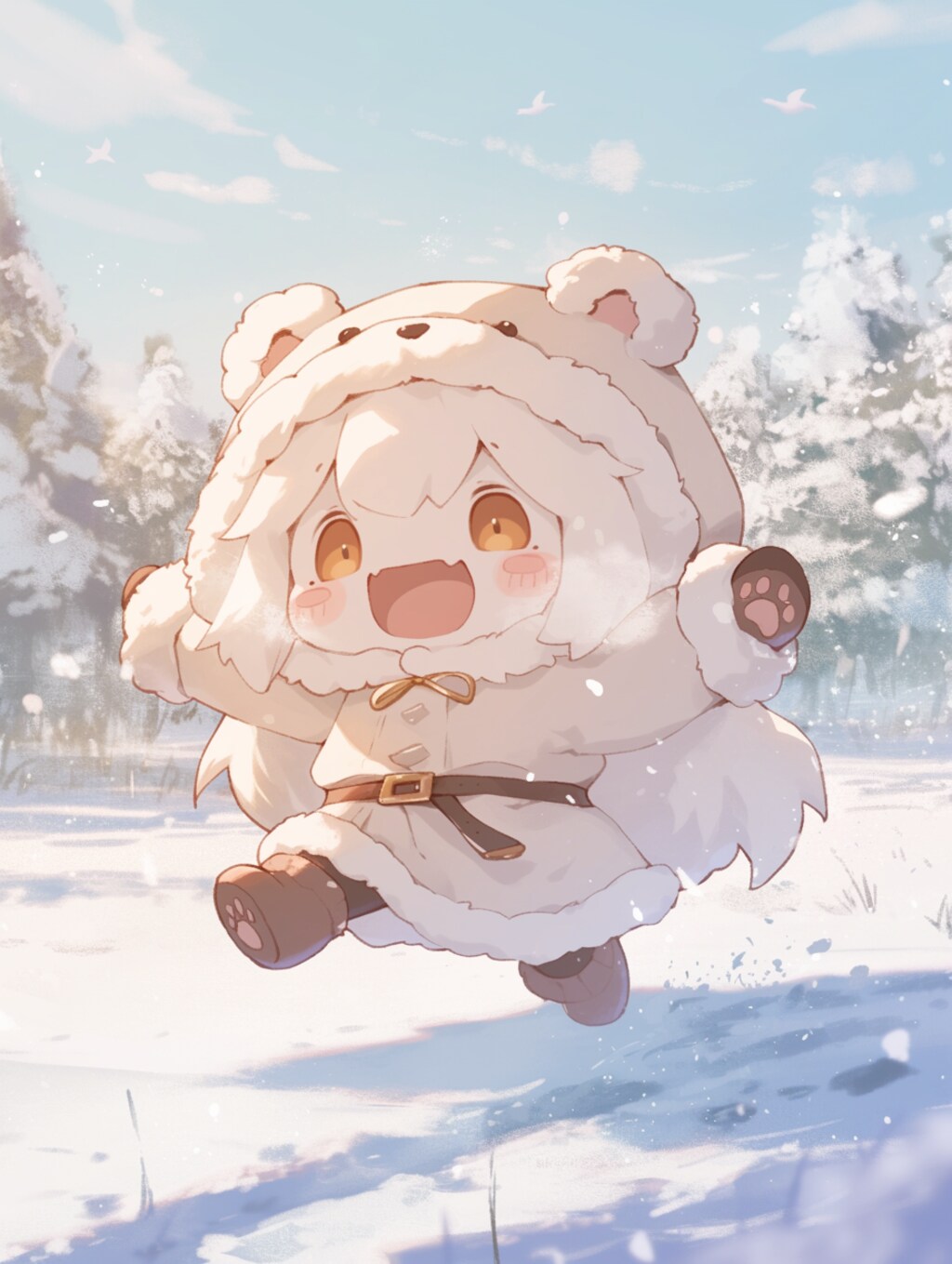 雪原をかける✖︎くま娘②🐾