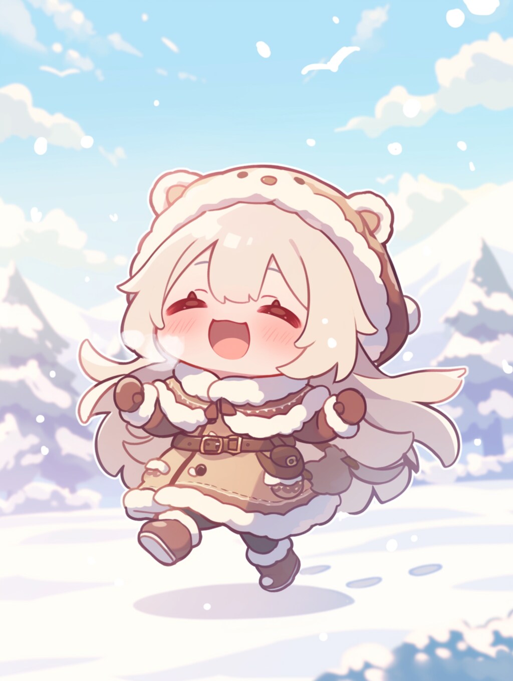 雪原をかける✖︎くま娘②🐾